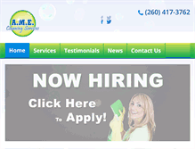 Tablet Screenshot of amecleaningservices.com